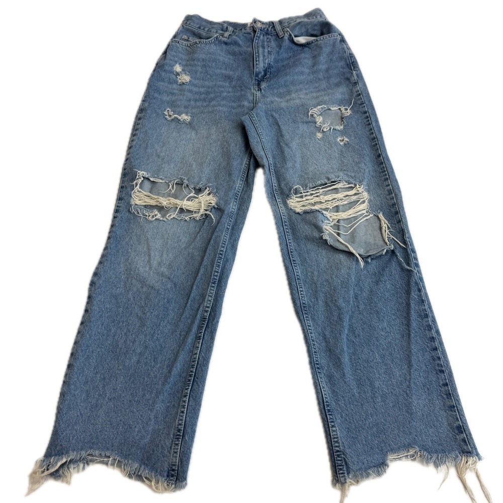 BDG Jeans Womens‎ 29 Blue Distressed High Rise Baggy Grunge Y2K